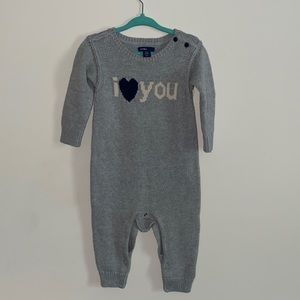 baby gap knit romper 6-12